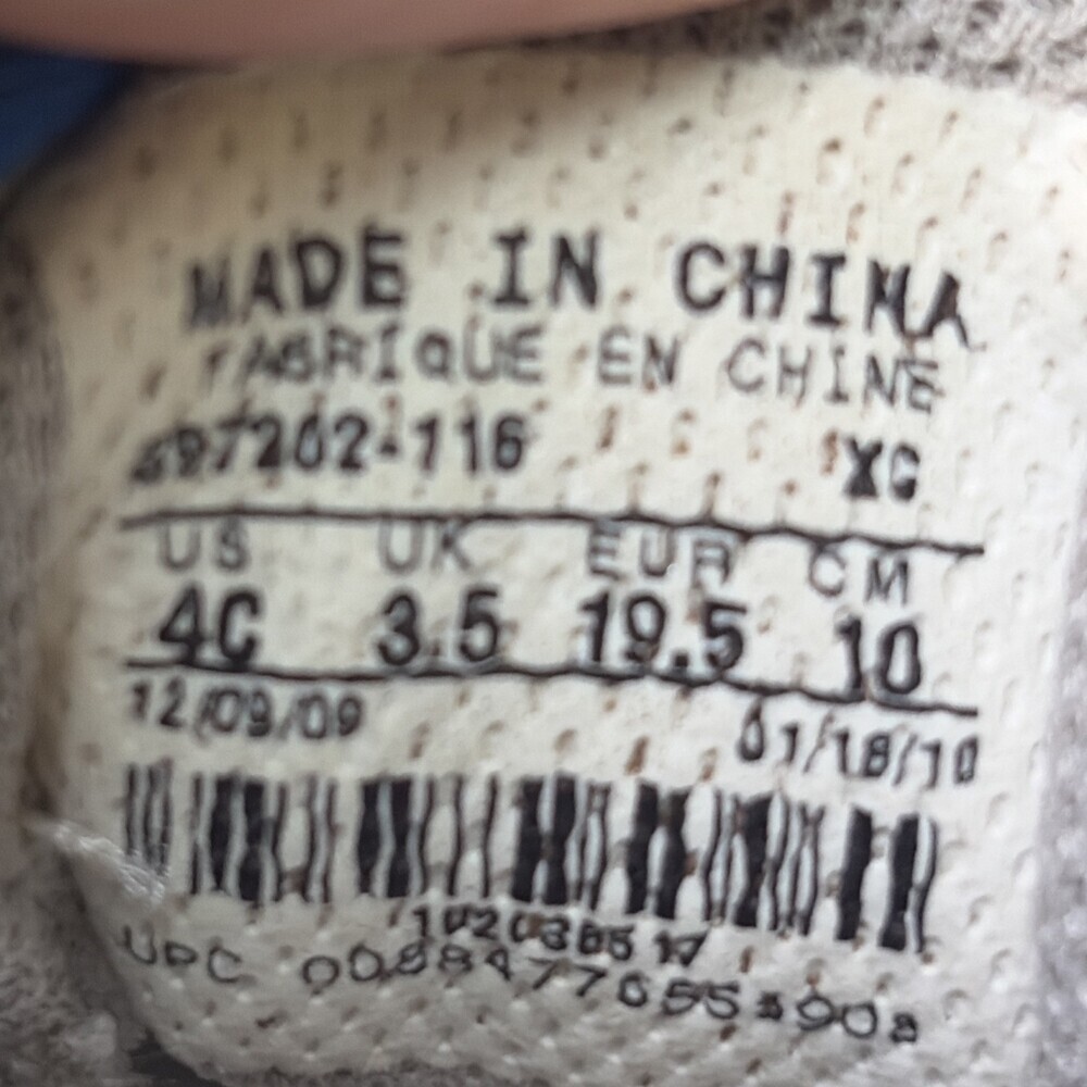 Nike Shox Toddler Walking Shoes Size 4C White/Blue/Black - Picture 10 of 10
